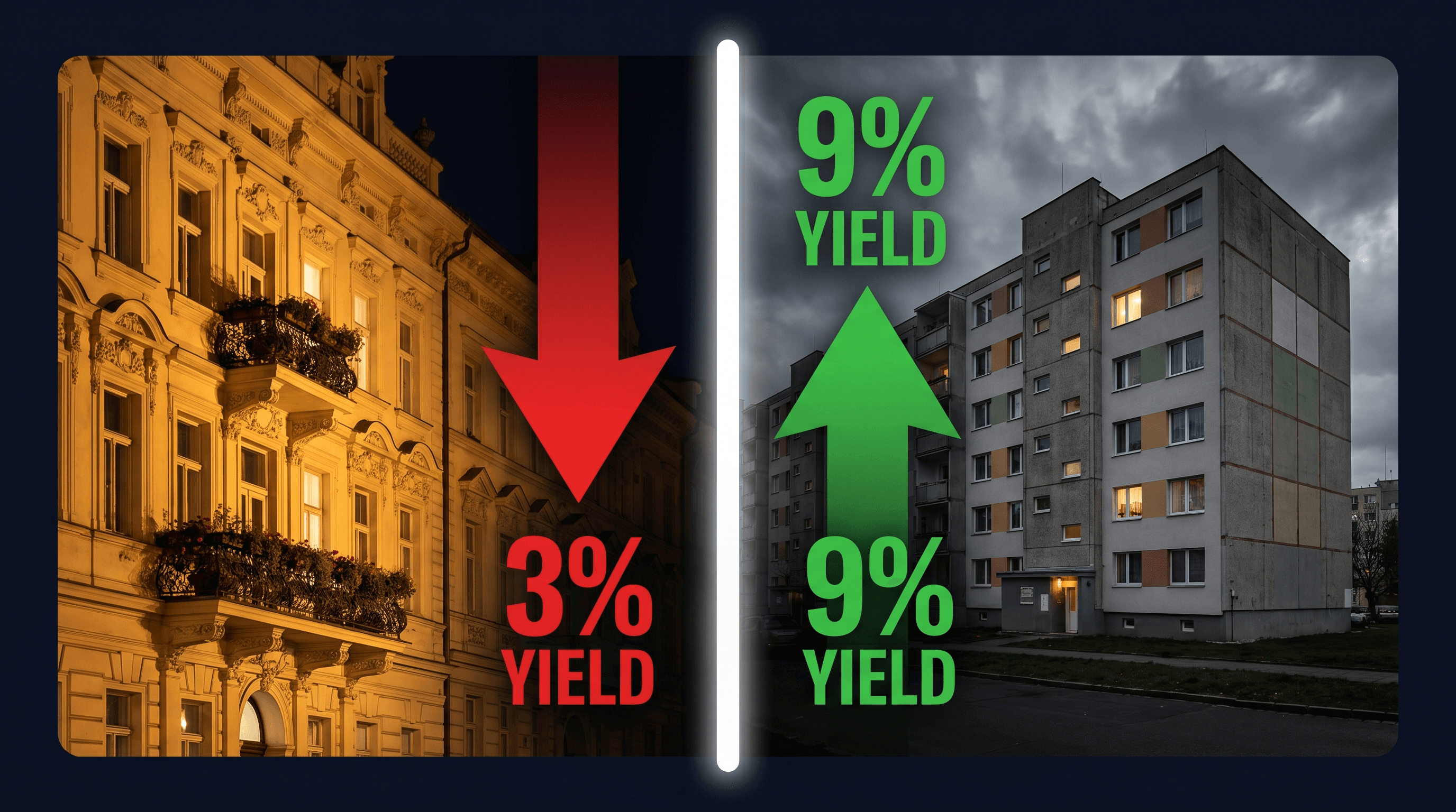Investiční matematika: Litvínov vs. Praha – výnos z pronájmu 2026